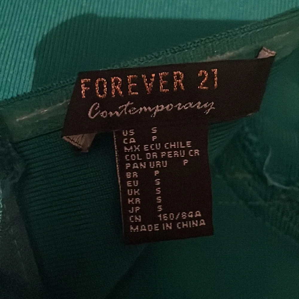 Emerald Green bandage style strapless dress size S - Picture 4 of 4